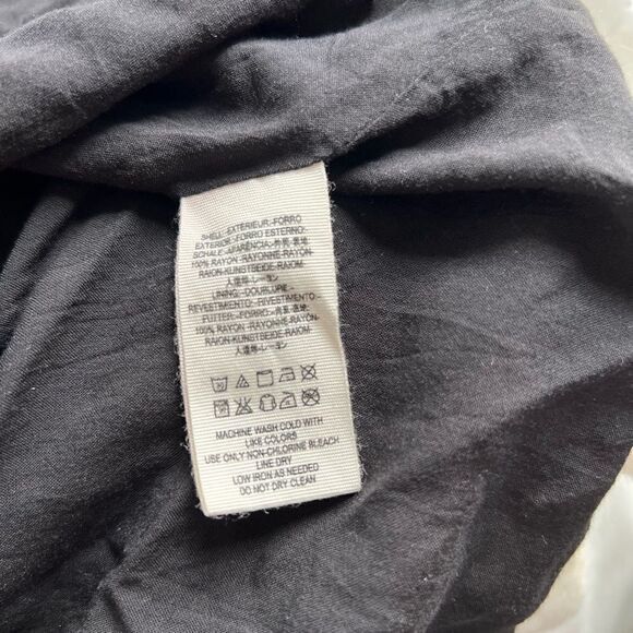 Free People Dress Black Floral Shired Button Front Dress Size XS - Picture 11 of 11